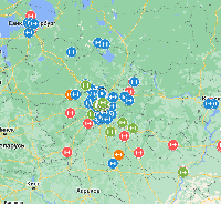 Карта площадок КЕНГУРУ ПРО